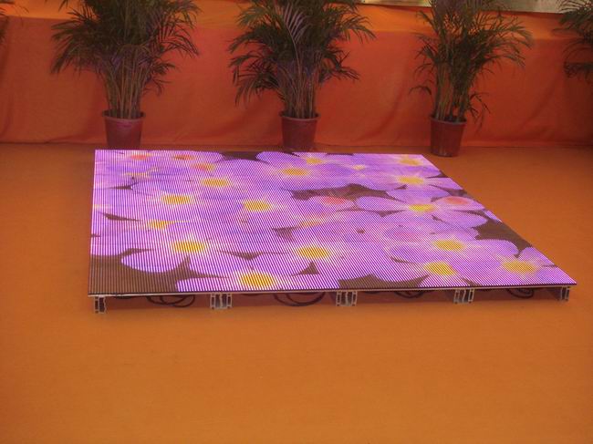 The floor tile of the LED screen